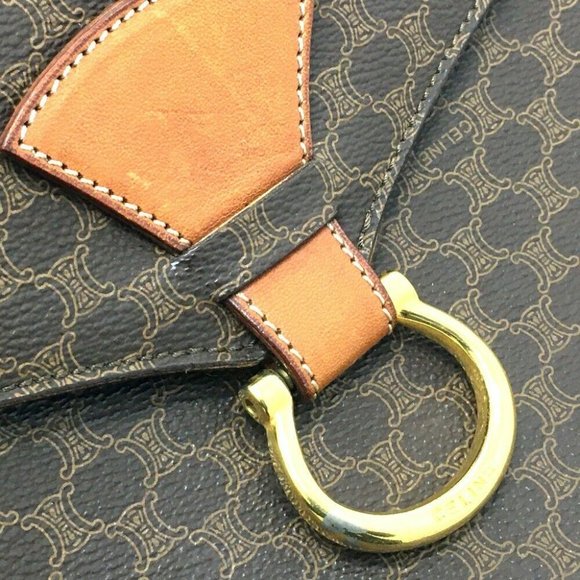 AUTHENTIC CELINE Macadam Hand Bag Shoulder Bag - Picture 9 of 10